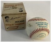 Ted Williams Signed Official Major League Baseball with Box