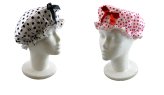 Polka Dot Bow Shower Cap Set