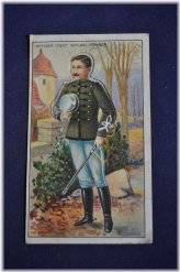 French Military Die-Cut Cigarette Card