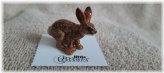 Cottontail Bunny Miniature Figurine - "Freeze