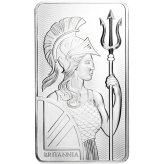 Britannia Silver Bullion - 10 oz of .999 Fine Silver in Mint Sealed Packaging