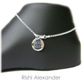 Silver Monogram Rolo Anklet