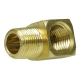 Brass Pipe Connector - 90 Degree Male to Female NPT Elbow