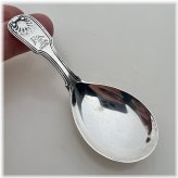 Georgian Sterling Silver Tea Caddy Spoon by Wm Eaton