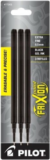 FriXion Gel Ink Refills - Extra Fine (0.5mm) - 2 or 3 Pack