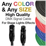 ChromaLink DMX Data Cable - High-Quality XLR Male to Female Patch Cord for Stage Lighting