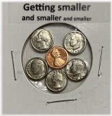 Miniature US Coin Collection in Holder