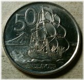 New Zealand HMS Endeavour 50 Cent Coin