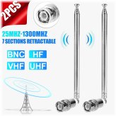 Telescopic BNC Antenna Set for Radio Scanners and Broadcasts