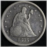 1875-S Seated Liberty Silver Twenty Cent Piece