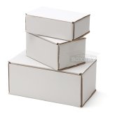 White Corrugated Mailers by The Boxery