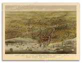 Chicago's Historical Landscape - 1874 Panoramic Map