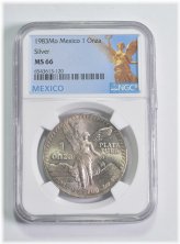 Libertad Silver Onza (1983) - NGC Graded MS66