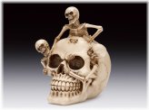 Creeping Skeletons Figurine Statue - Halloween Skull Sculpture