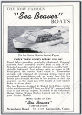 Sea Beaver Marine Station Wagon Vintage Print Ad
