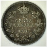 Canadian Edwardian Silver Nickel