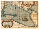 Pacificus Novus Map - Vintage Style 1580s Cartography of America and the Pacific Ocean (24x32)