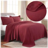 Cotton Jacquard Matelasse Bedspread Set with Pillowcases