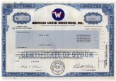 Florida Collins Wheeled Coach Industries Stock Certificate