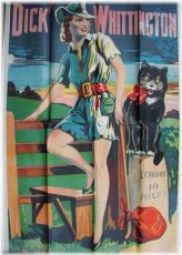 Vintage Dick Whittington Black Cat Theater Poster