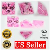 Rose Princess Cut Sparkling Gemstone