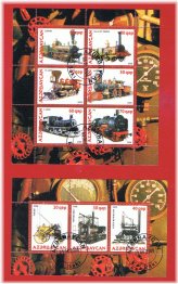 Azerbaijan Locomotive Souvenir Sheet 2008