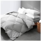 Grey Feather Down Comforter