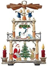 German Santa Pyramid Ornament