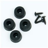 Rubber Cabinet Feet - Set of 4 (19mm)