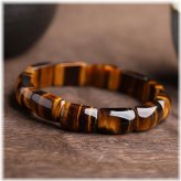 Tiger's Eye Stone Charm Bracelet