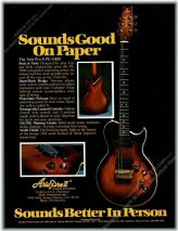 Vintage Print Ad for 1979 Aria Pro II PE-1000 Guitar