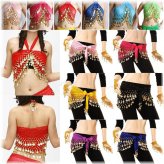 Golden Coin Hip Scarf for Belly Dancing