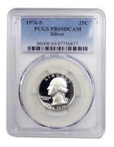 Silver Proof Washington Quarter - 1976-S DCAM PCGS PR69