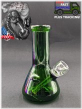 Forest Green Glass Beaker Hookah