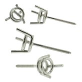 White Gold Basket Stud Earring Setting