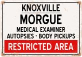 Knoxville Morgue Vintage Metal Plaque
