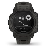 Graphite Outdoor GPS Watch with Heart Rate Monitor by Garmin Instinct