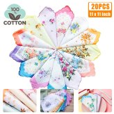 Floral Cotton Hankies Set