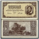 Hungarian Trillion Pengo Banknote (1946)