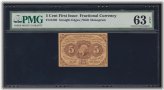 Vintage US 5c Fractional Currency Note
