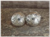 Southwest Heritage Silver Concho Stud Earrings