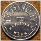 Prange Co. Blue Food Stamp 5c Trade Token