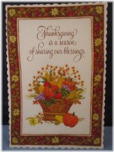 Harvest Blessings Diecut Decoration