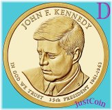 Kennedy Mint Roll Uncirculated Presidential Dollar