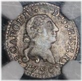 Charles IV Colonial Silver Coin from Chile (1790)