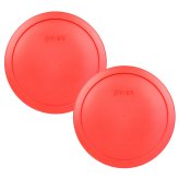 Red Plastic Round Storage Lid Cover for Glass Bowl
