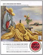Vintage Tobacco Leaf Art Print by Thomas Hart Benton