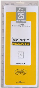 Clearview Stamp Strips - Pack of 12 (25x265 25mm) - Model 1035