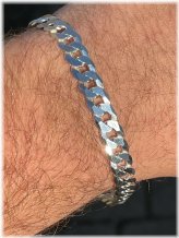 Sterling Silver Miami Cuban Bracelet for Men