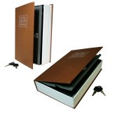 Covert Key-Protected Book Safe in Brown (Large)